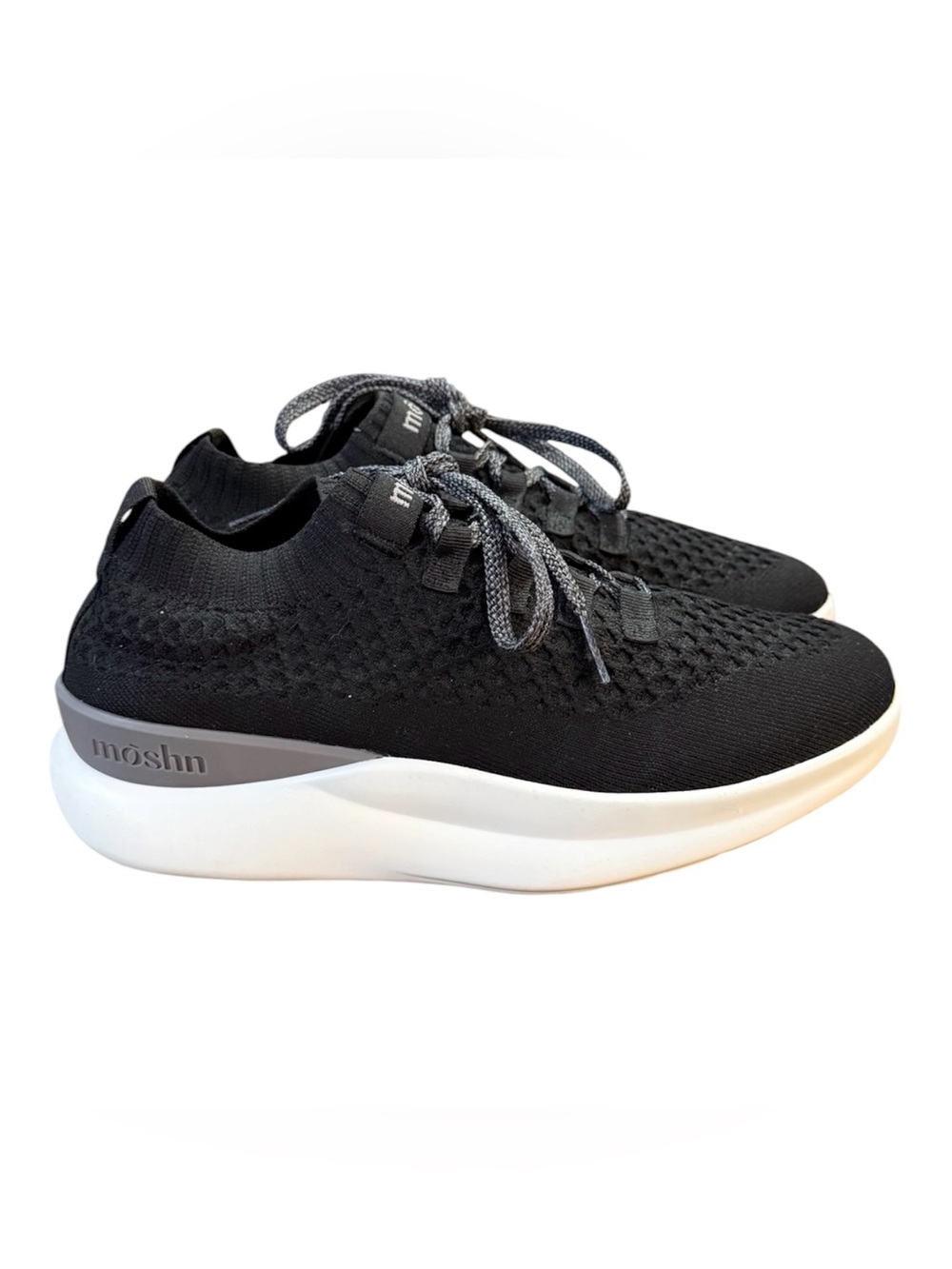 Moshn by Klogs Vigor Black SmartKnit Rocker Walking Shoes Women’s Size 7.5